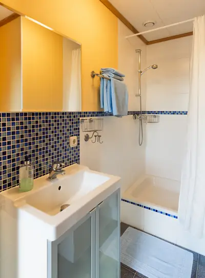 Badezimmer mit Dusche
